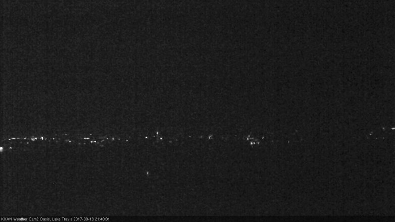 Lake Travis webcam, September 13, 2017 8:45 PM CT