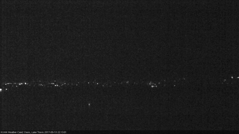 Lake Travis webcam, September 13, 2017 9:40 PM CT