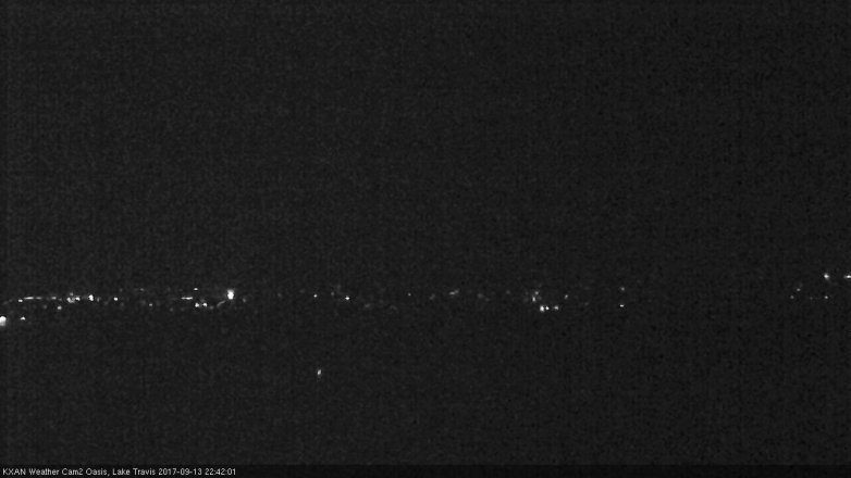 Lake Travis webcam, September 13, 2017 9:55 PM CT