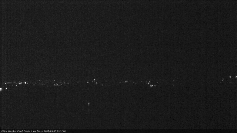 Lake Travis webcam, September 13, 2017 10:15 PM CT