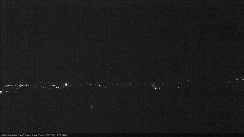 Lake Travis webcam, September 13, 2017 10:25 PM CT