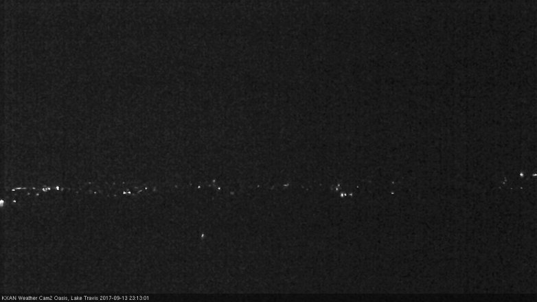 Lake Travis webcam, September 13, 2017 10:30 PM CT