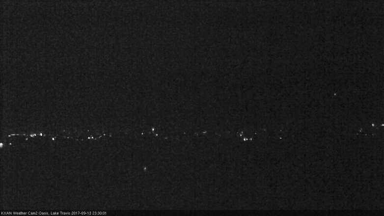 Lake Travis webcam, September 13, 2017 10:50 PM CT