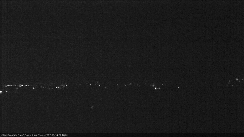 Lake Travis webcam, September 13, 2017 11:15 PM CT