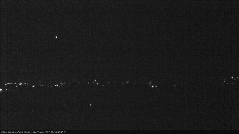 Lake Travis webcam, September 13, 2017 12:00 AM CT