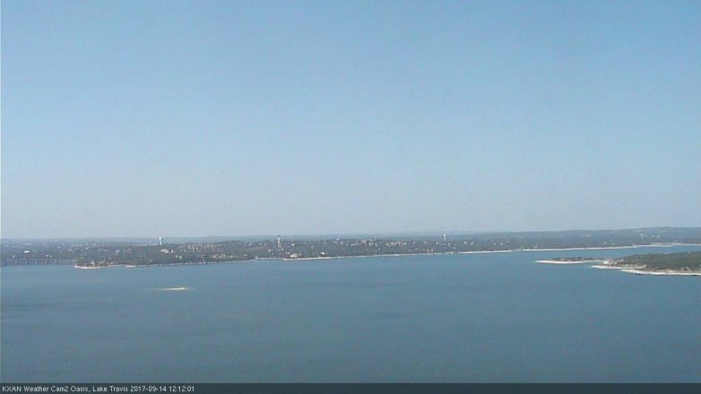 Lake Travis webcam, September 14, 2017 11:35 AM CT