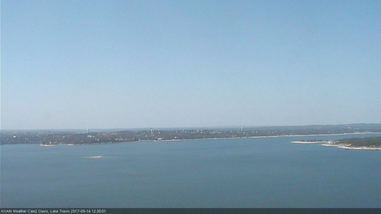 Lake Travis webcam, September 14, 2017 11:40 AM CT