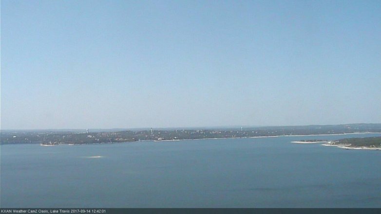 Lake Travis webcam, September 14, 2017 11:55 AM CT