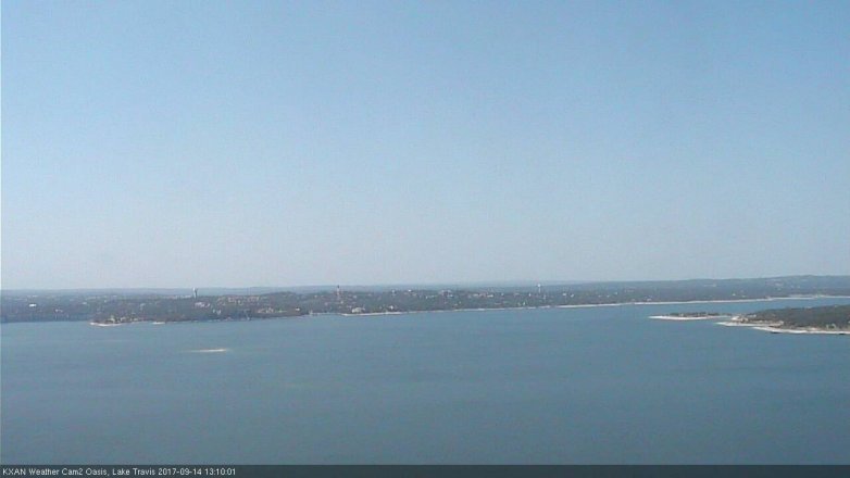 Lake Travis webcam, September 14, 2017 12:15 PM CT