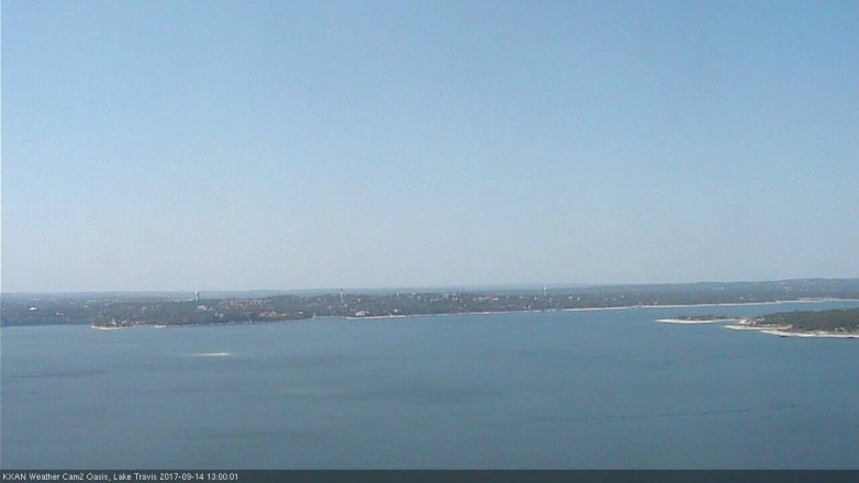 Lake Travis webcam, September 14, 2017 12:20 PM CT
