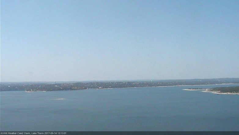 Lake Travis webcam, September 14, 2017 12:40 PM CT