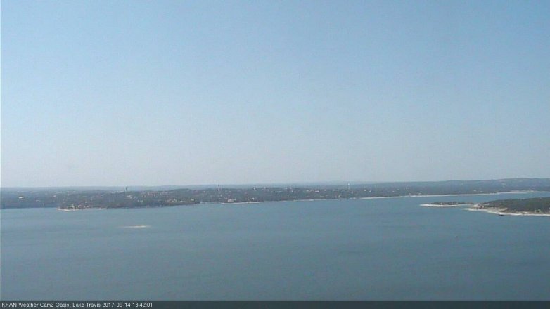 Lake Travis webcam, September 14, 2017 12:50 PM CT