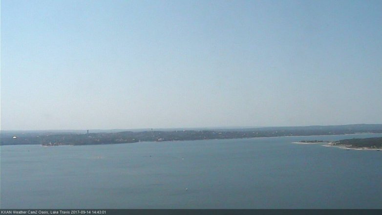 Lake Travis webcam, September 14, 2017 2:00 PM CT