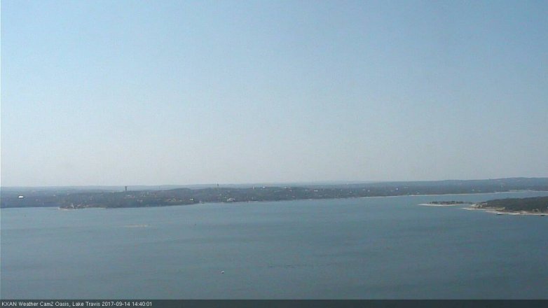 Lake Travis webcam, September 14, 2017 2:05 PM CT