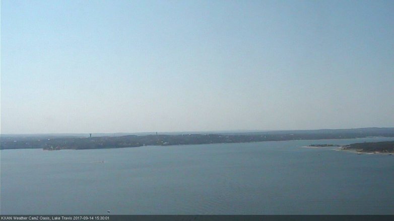 Lake Travis webcam, September 14, 2017 2:35 PM CT