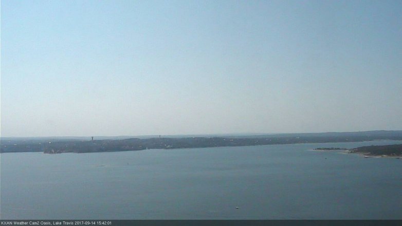 Lake Travis webcam, September 14, 2017 2:50 PM CT