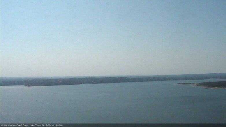 Lake Travis webcam, September 14, 2017 3:05 PM CT