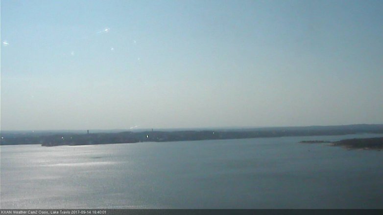 Lake Travis webcam, September 14, 2017 3:50 PM CT