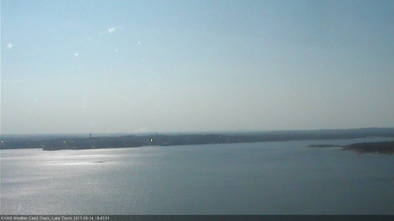 Lake Travis webcam, September 14, 2017 4:10 PM CT