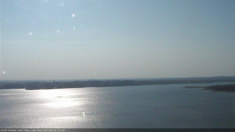 Lake Travis webcam, September 14, 2017 4:30 PM CT