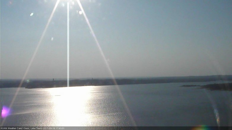 Lake Travis webcam, September 14, 2017 4:50 PM CT