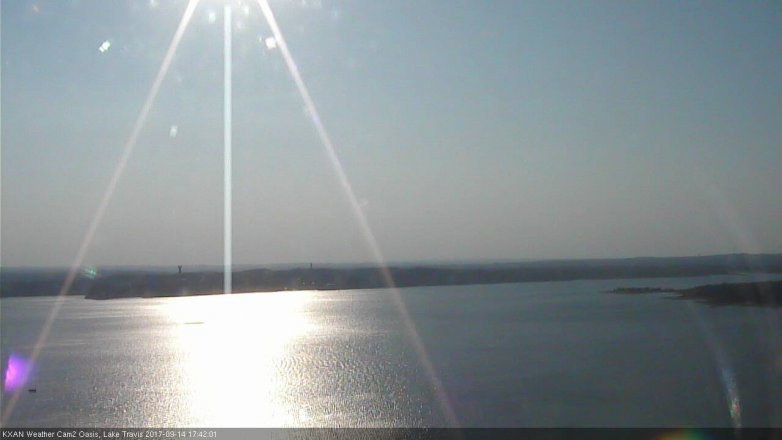 Lake Travis webcam, September 14, 2017 5:10 PM CT
