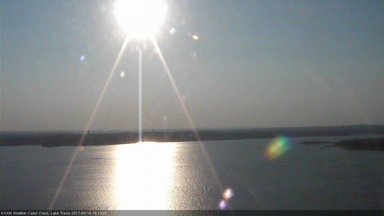 Lake Travis webcam, September 14, 2017 5:35 PM CT