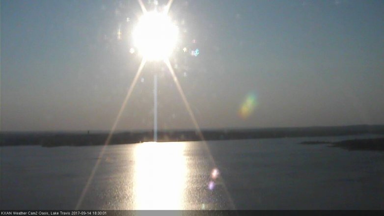 Lake Travis webcam, September 14, 2017 5:40 PM CT