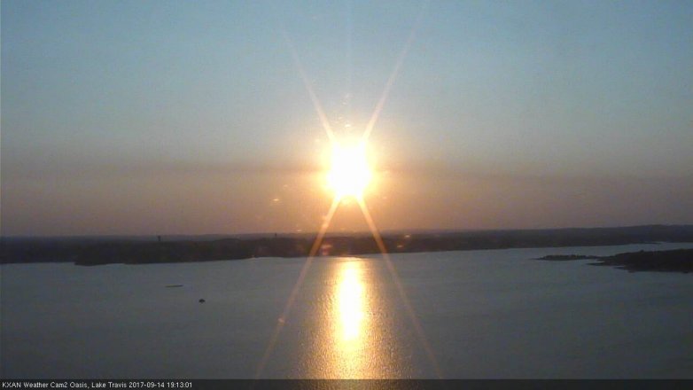 Lake Travis webcam, September 14, 2017 6:20 PM CT