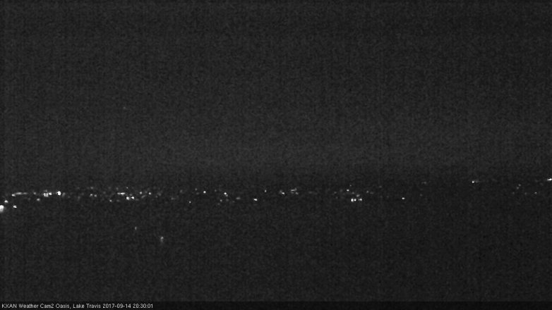 Lake Travis webcam, September 14, 2017 7:40 PM CT