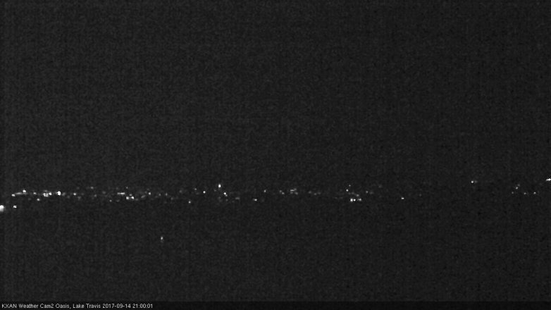 Lake Travis webcam, September 14, 2017 8:10 PM CT