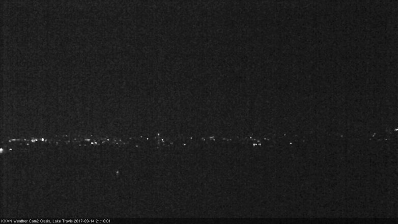 Lake Travis webcam, September 14, 2017 8:15 PM CT