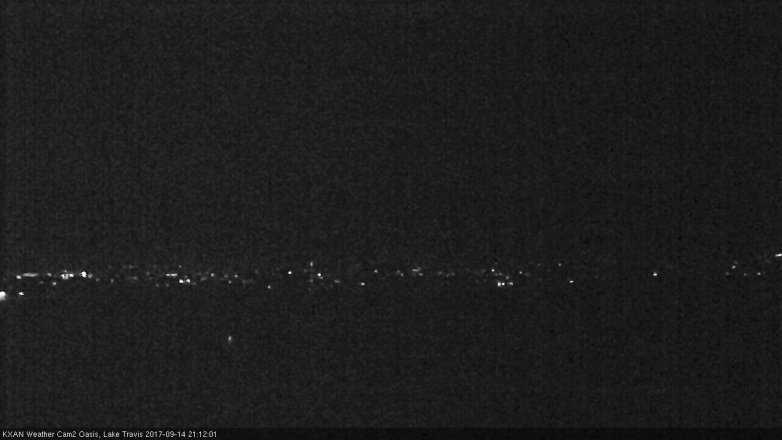 Lake Travis webcam, September 14, 2017 8:40 PM CT