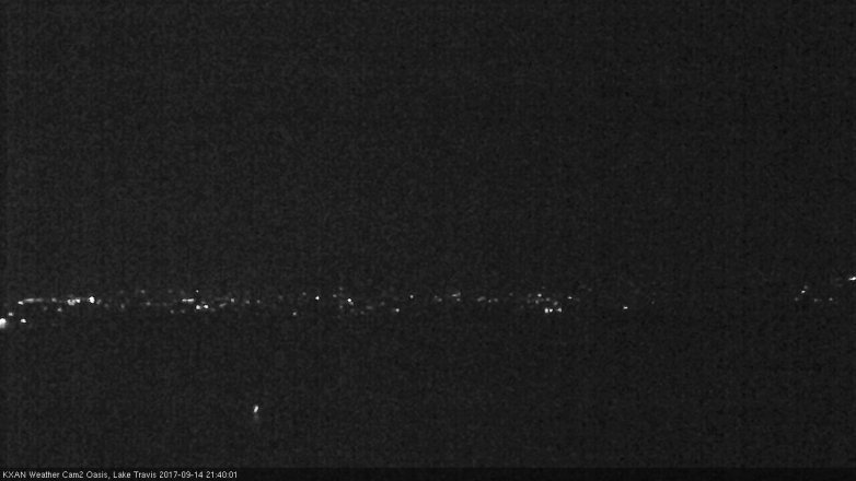 Lake Travis webcam, September 14, 2017 8:45 PM CT