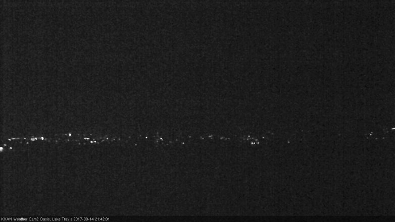 Lake Travis webcam, September 14, 2017 8:55 PM CT
