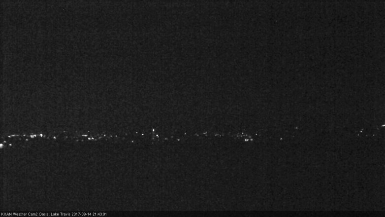 Lake Travis webcam, September 14, 2017 9:10 PM CT