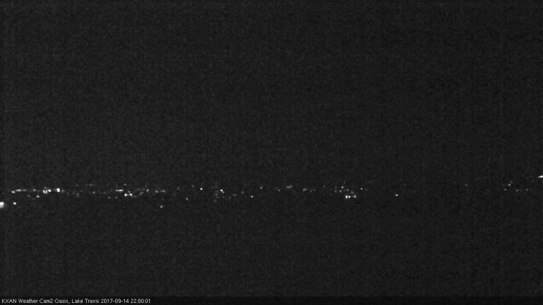 Lake Travis webcam, September 14, 2017 9:25 PM CT