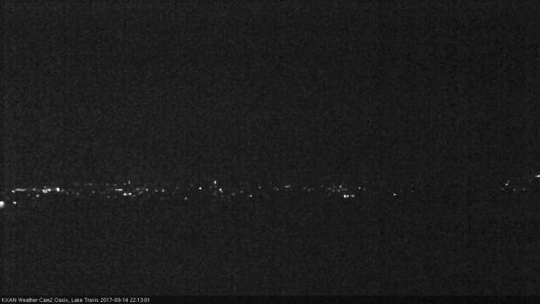 Lake Travis webcam, September 14, 2017 9:40 PM CT