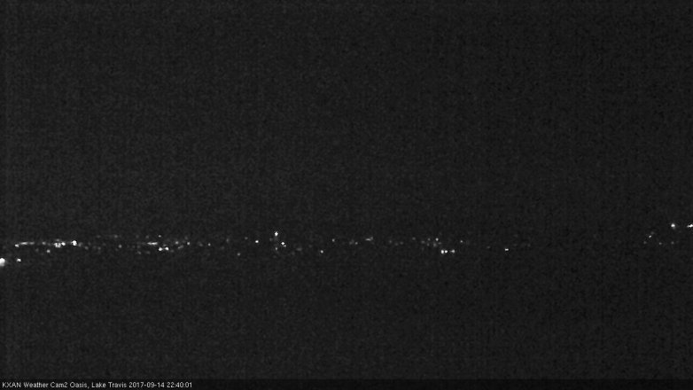 Lake Travis webcam, September 14, 2017 9:50 PM CT
