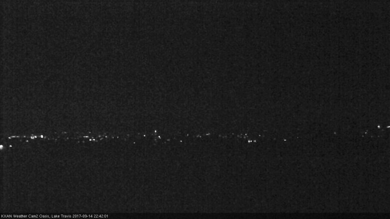 Lake Travis webcam, September 14, 2017 10:05 PM CT