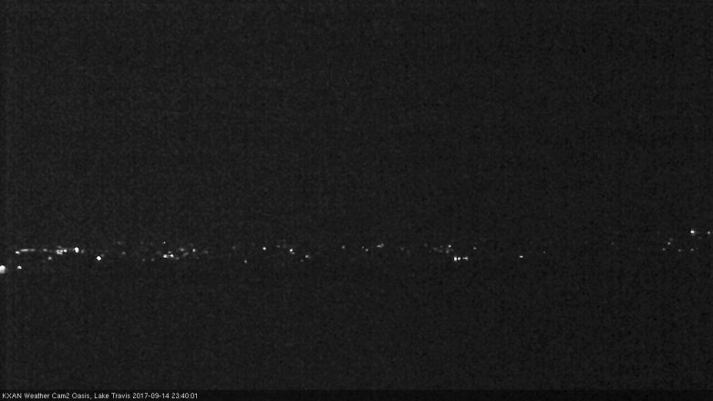 Lake Travis webcam, September 14, 2017 10:50 PM CT