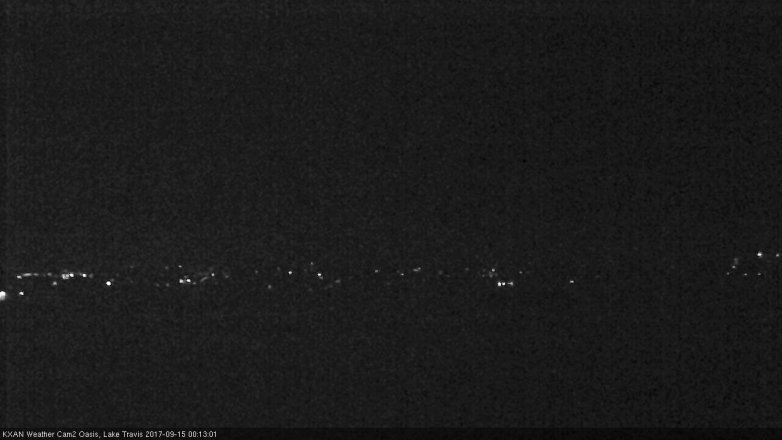 Lake Travis webcam, September 14, 2017 11:25 PM CT