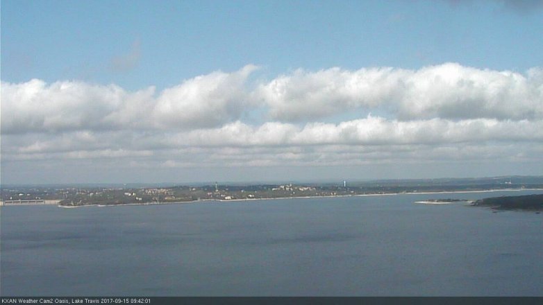 Lake Travis webcam, September 15, 2017 9:10 AM CT