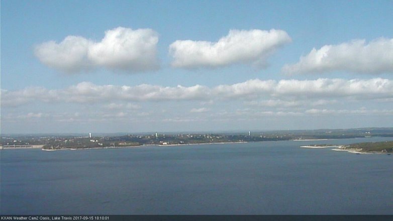Lake Travis webcam, September 15, 2017 9:40 AM CT