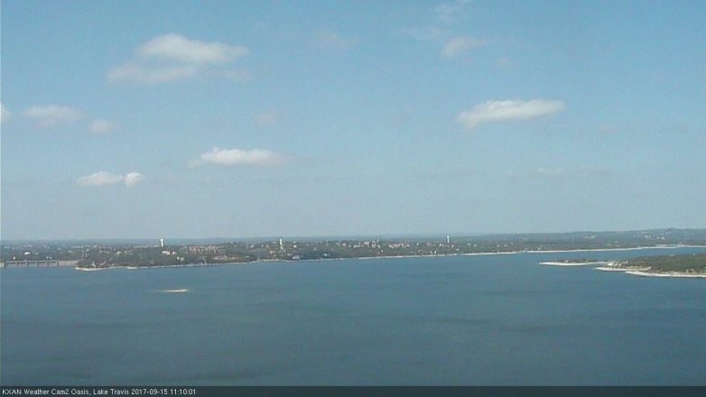 Lake Travis webcam, September 15, 2017 10:40 AM CT