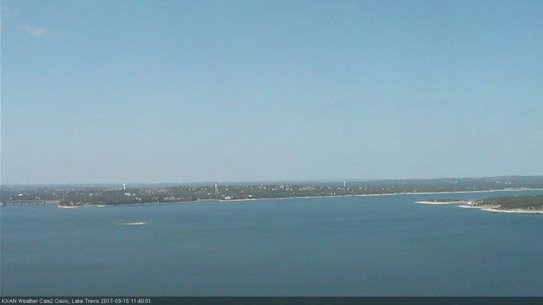 Lake Travis webcam, September 15, 2017 11:05 AM CT