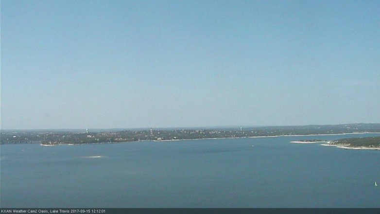 Lake Travis webcam, September 15, 2017 11:15 AM CT