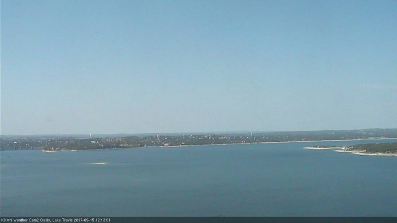 Lake Travis webcam, September 15, 2017 11:20 AM CT