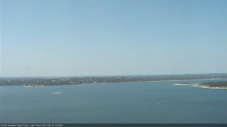 Lake Travis webcam, September 15, 2017 11:55 AM CT