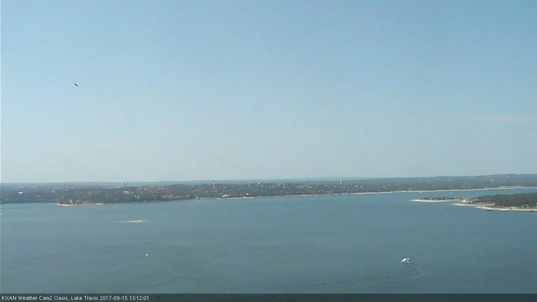 Lake Travis webcam, September 15, 2017 12:20 PM CT